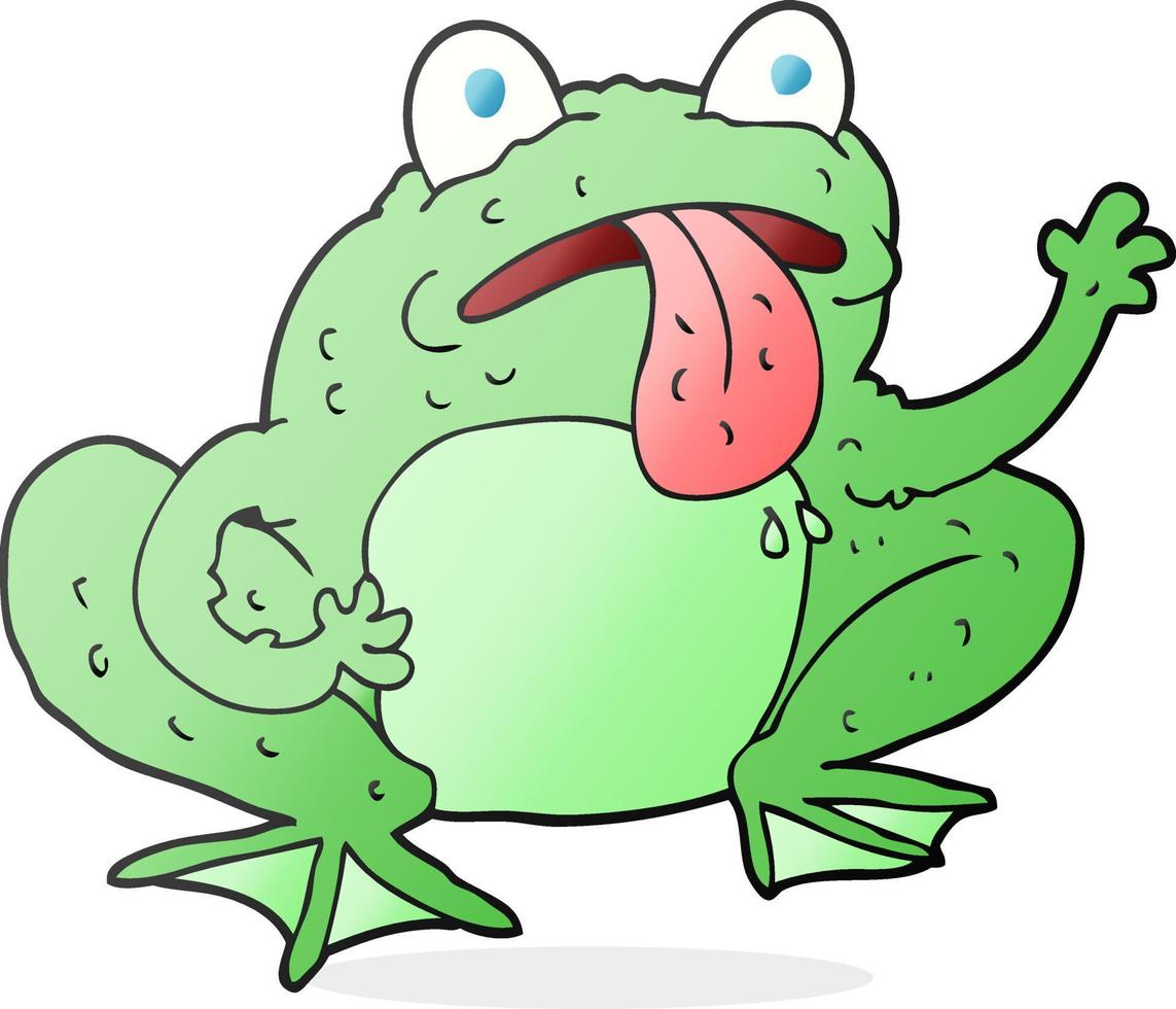 doodle character cartoon frog vector