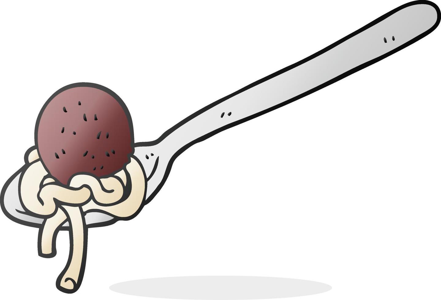 doodle character cartoon meatball vector