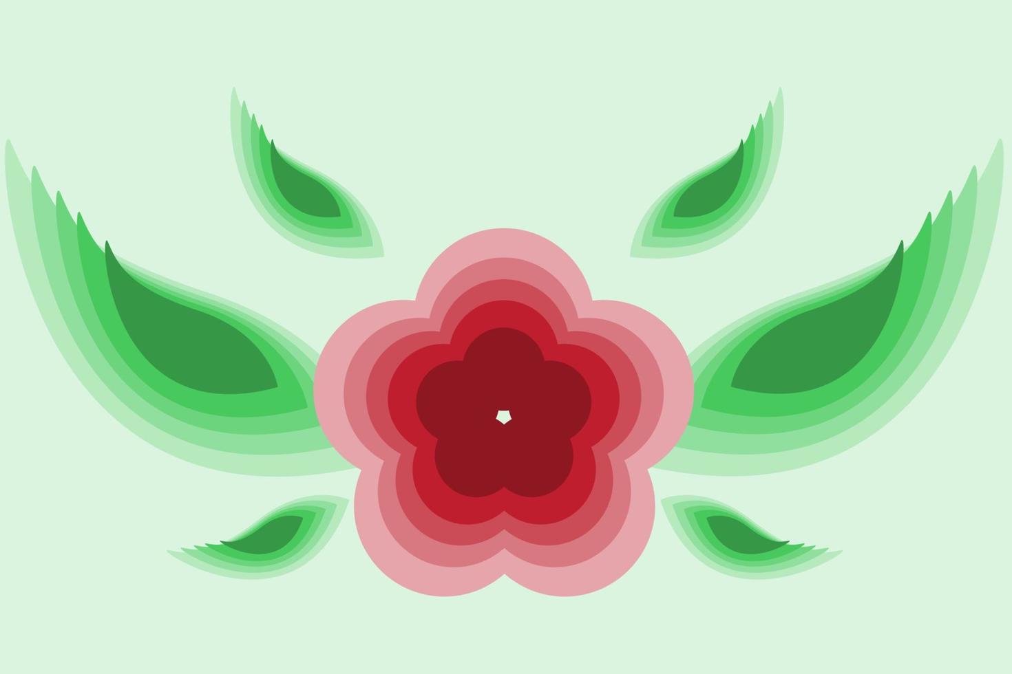 fondo abstracto de flores y hojas vector