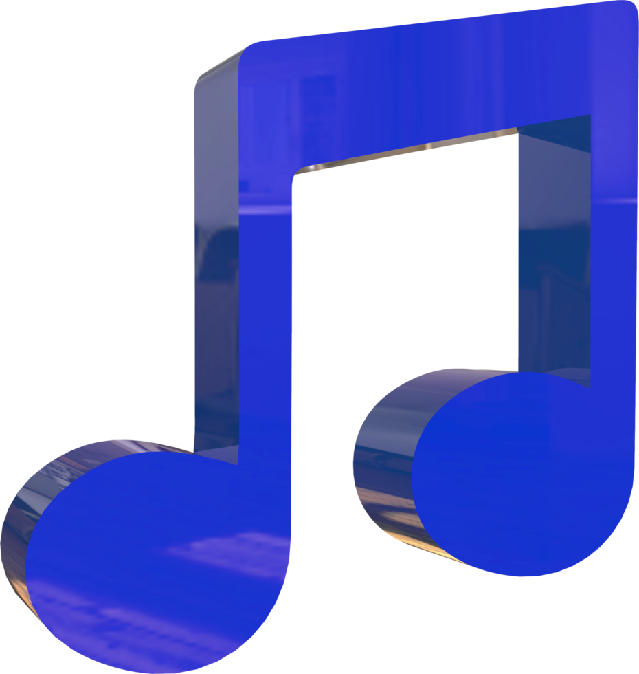 Music Icon 3D Render png