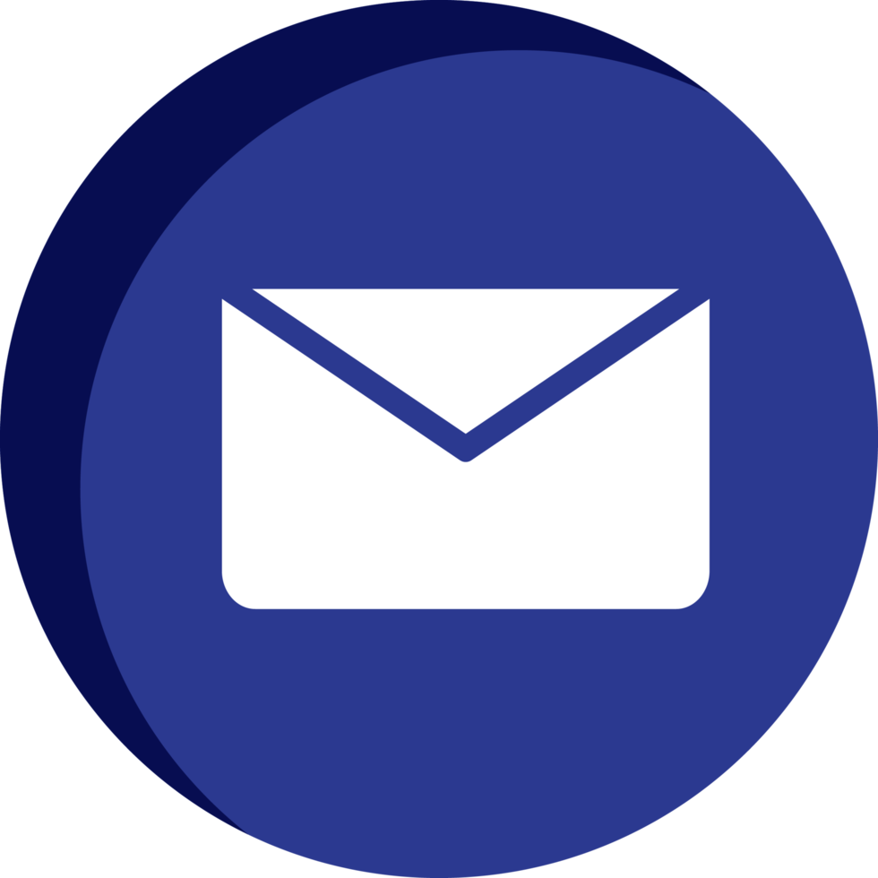 Blue Mail icon png