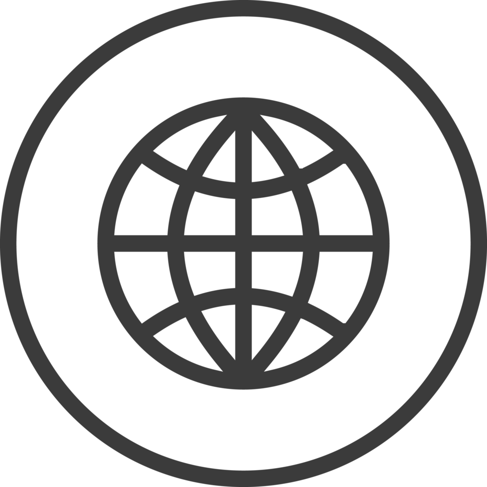 Internet or web line icon png