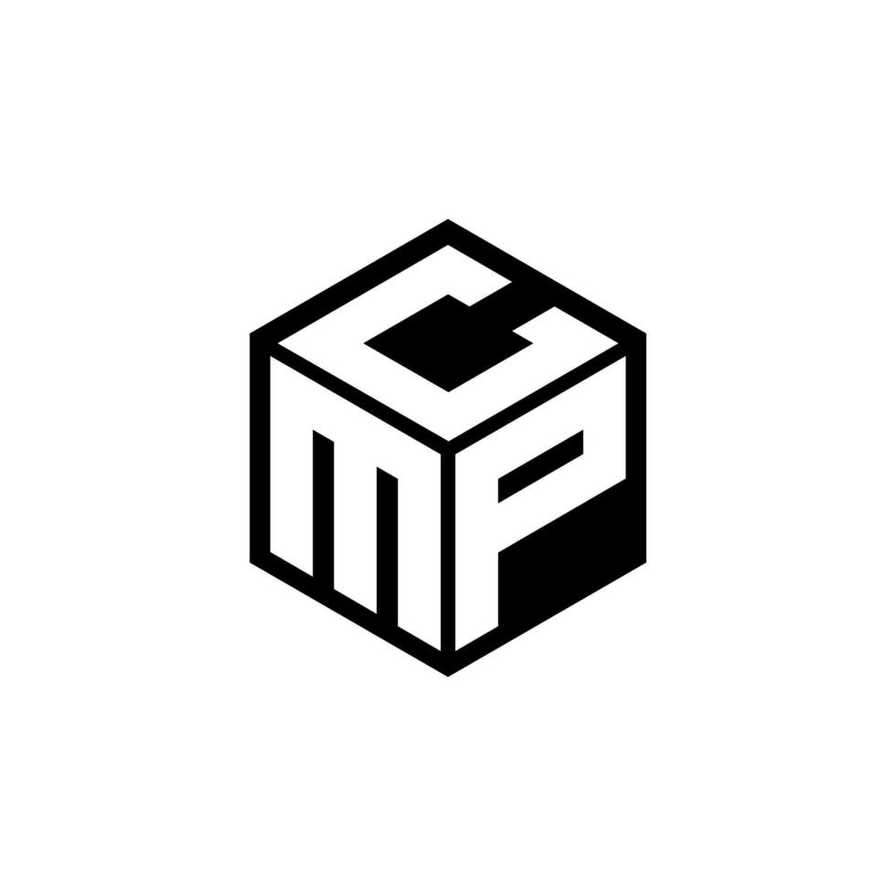 diseño de logotipo de letra mpc con fondo blanco en illustrator. logotipo vectorial, diseños de caligrafía para logotipo, afiche, invitación, etc. vector