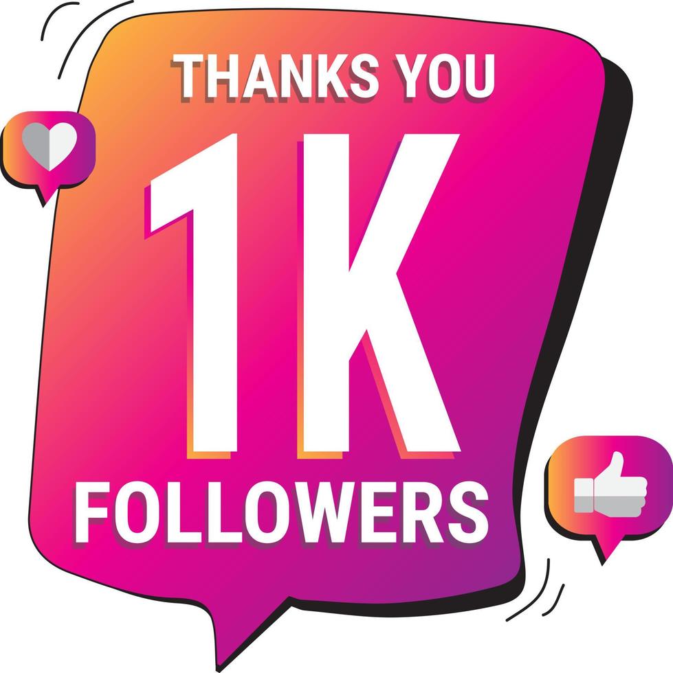 Set number Thank you followers design.Thank you congratulatory cards. Vector illustration for Social Networks. Web users or bloggers celebrate a large number of followers. Eps10 Vector