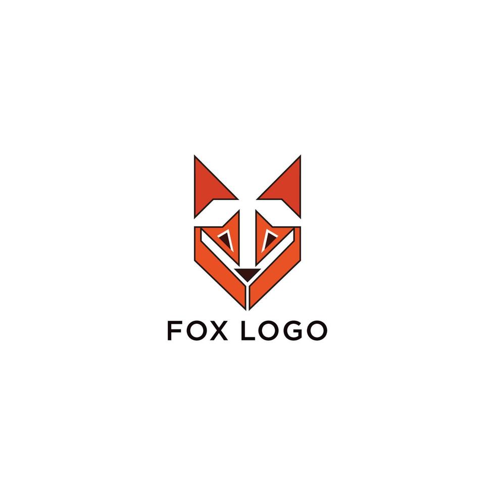 imagen vectorial del icono del logotipo de zorro vector