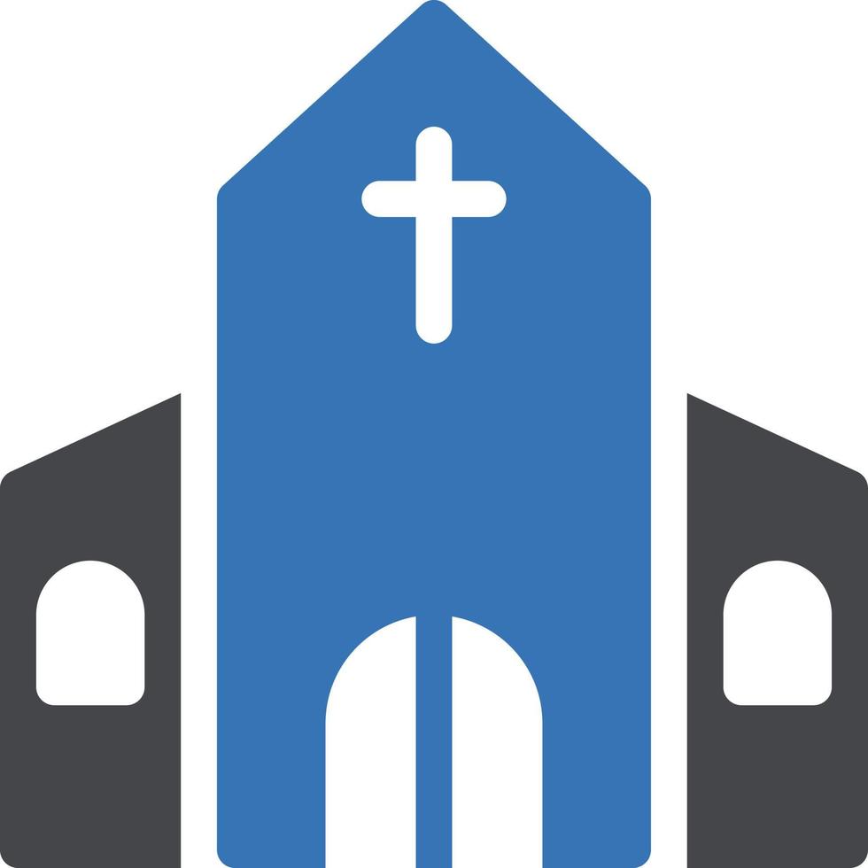 ilustración de vector de iglesia en un fondo. símbolos de calidad premium. iconos vectoriales para concepto y diseño gráfico.