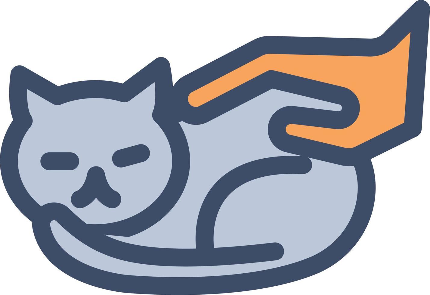 ilustración de vector de terapia de gatos en un fondo. símbolos de calidad premium. iconos vectoriales para concepto y diseño gráfico.