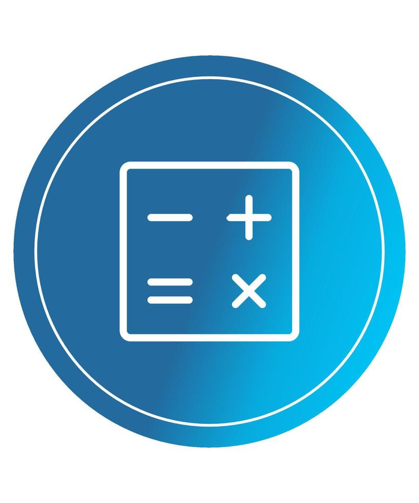 símbolo de calculadora de negocios vector
