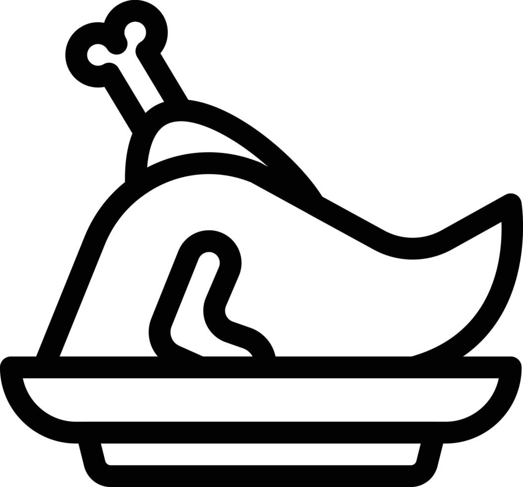 ilustración de vector de pollo en un fondo. símbolos de calidad premium. iconos vectoriales para concepto y diseño gráfico.