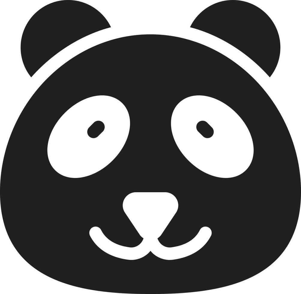 ilustración de vector de panda en un fondo. símbolos de calidad premium. iconos vectoriales para concepto y diseño gráfico.