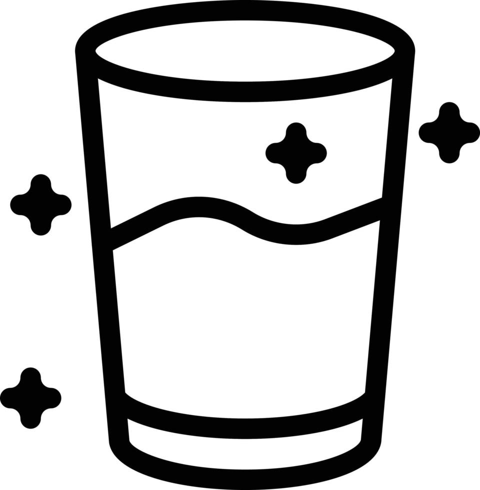 Ilustración de vector de vaso de agua sobre un fondo. Símbolos de calidad premium. Iconos vectoriales para concepto y diseño gráfico.