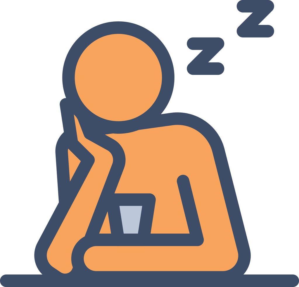 ilustración vectorial de sueño en un fondo. símbolos de calidad premium. iconos vectoriales para concepto y diseño gráfico. vector