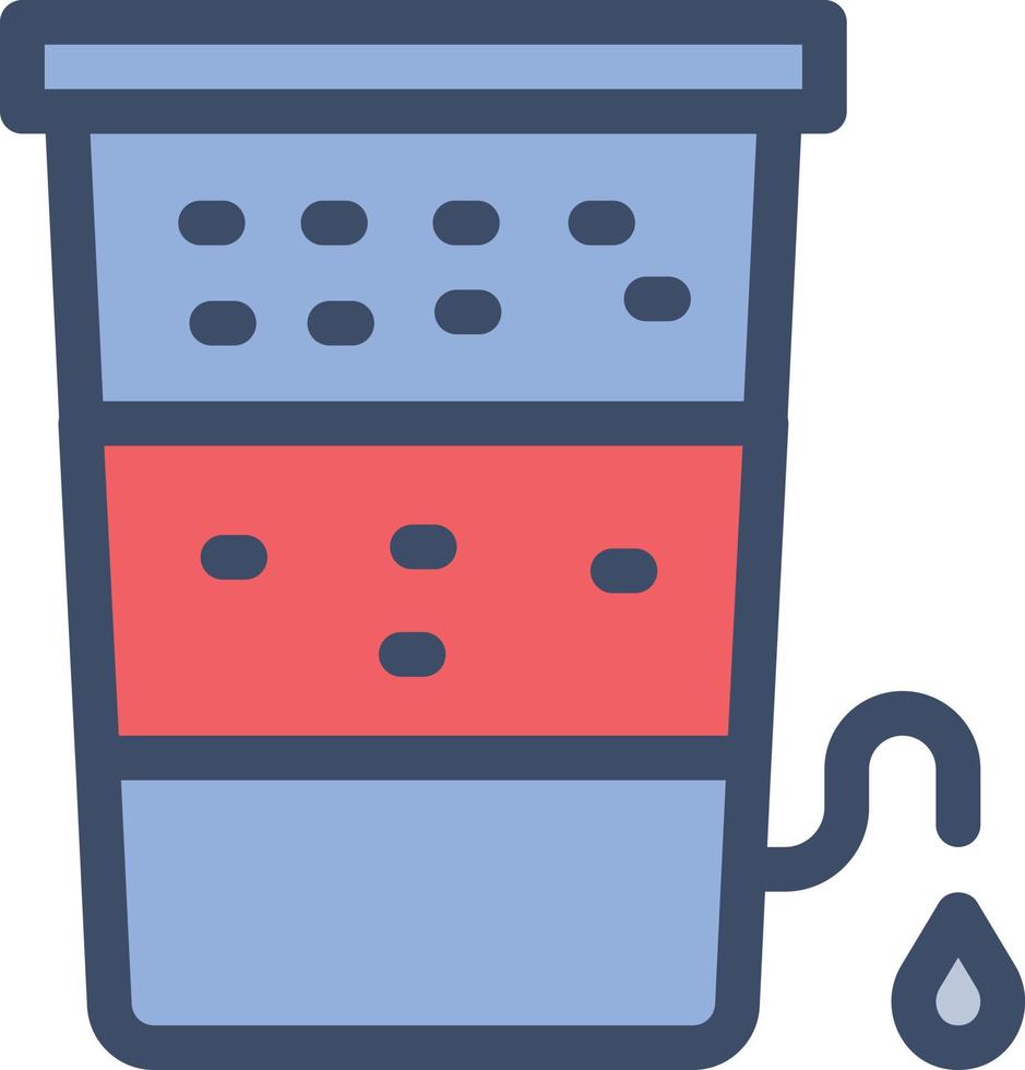 ilustración de vector de tanque de agua en un fondo. símbolos de calidad premium. iconos vectoriales para concepto y diseño gráfico.