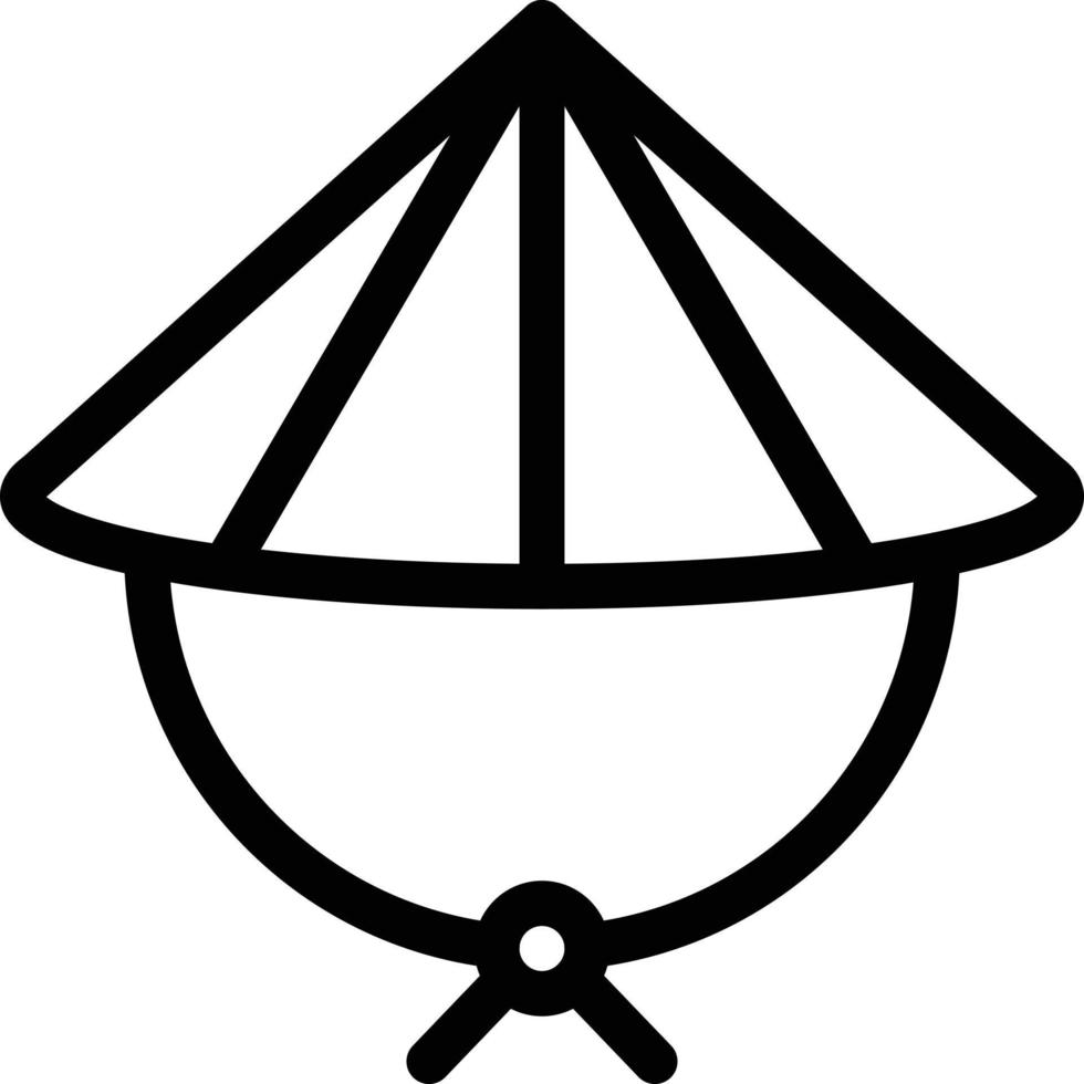chinese hat vector illustration on a background.Premium quality symbols.vector icons for concept and graphic design.