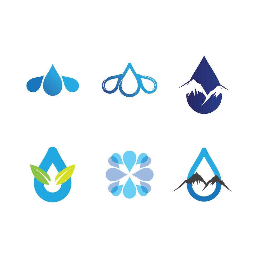 Isolated round shape logo. Blue color logotype. Flowing water image. Sea, ocean, river surface. vector