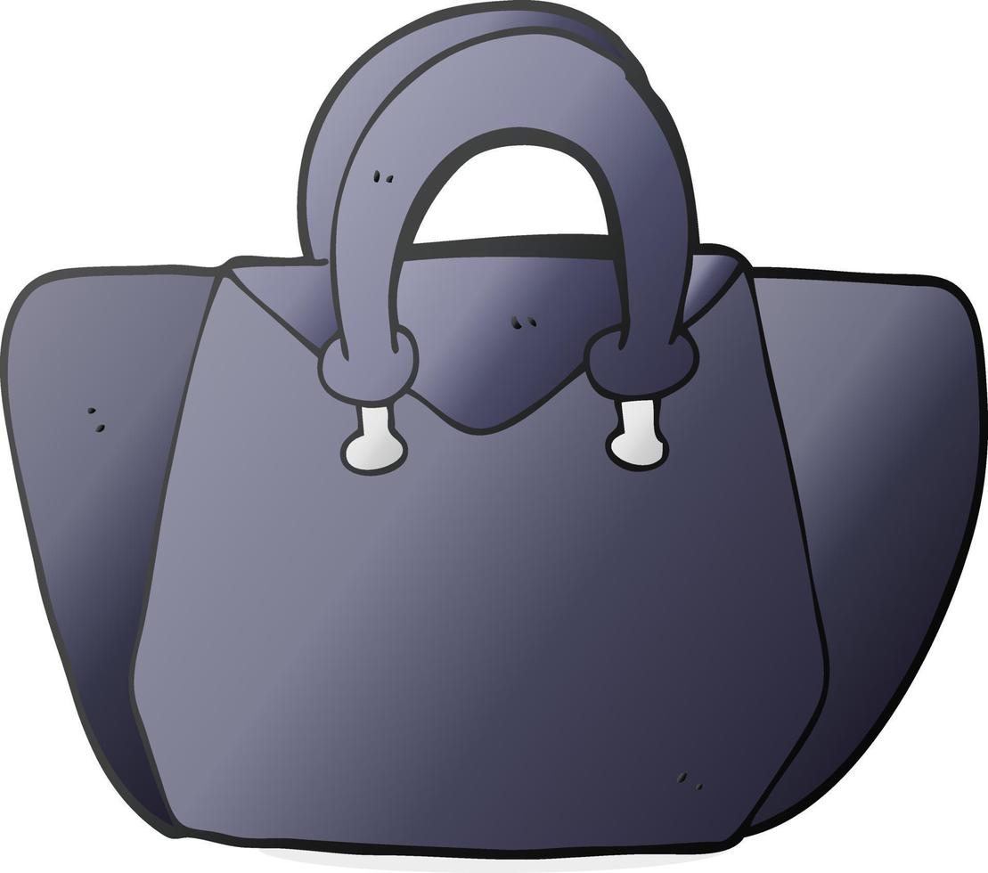 doodle character cartoon handbag vector