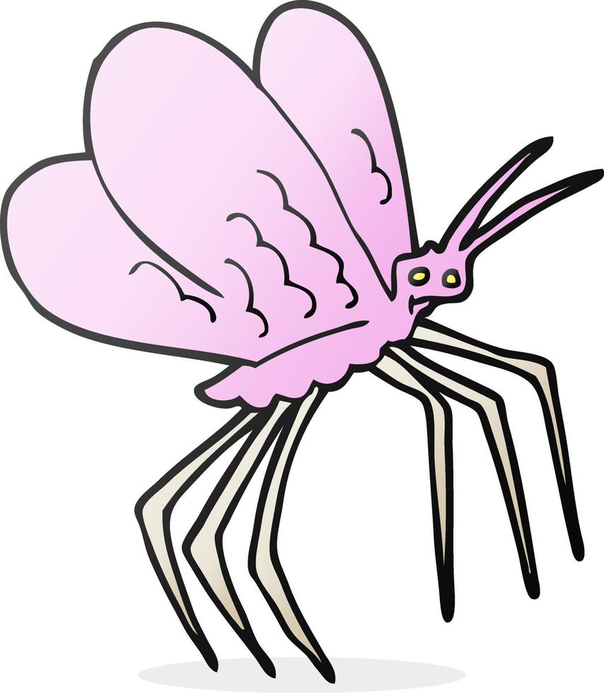 doodle character cartoon butterfly vector