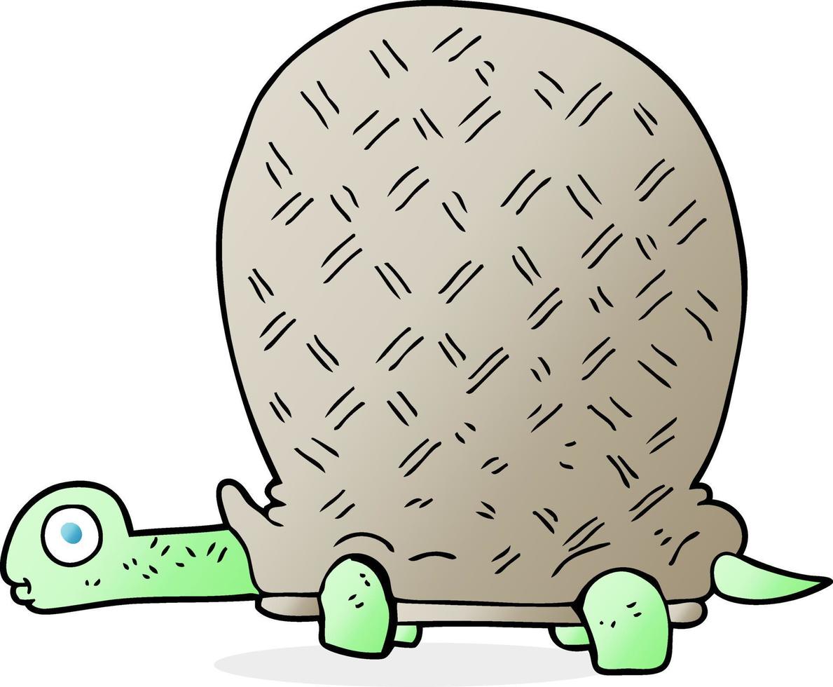doodle character cartoon tortoise vector