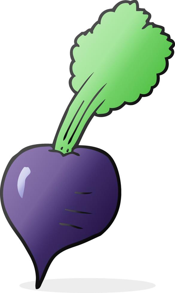 doodle character cartoon beetroot vector