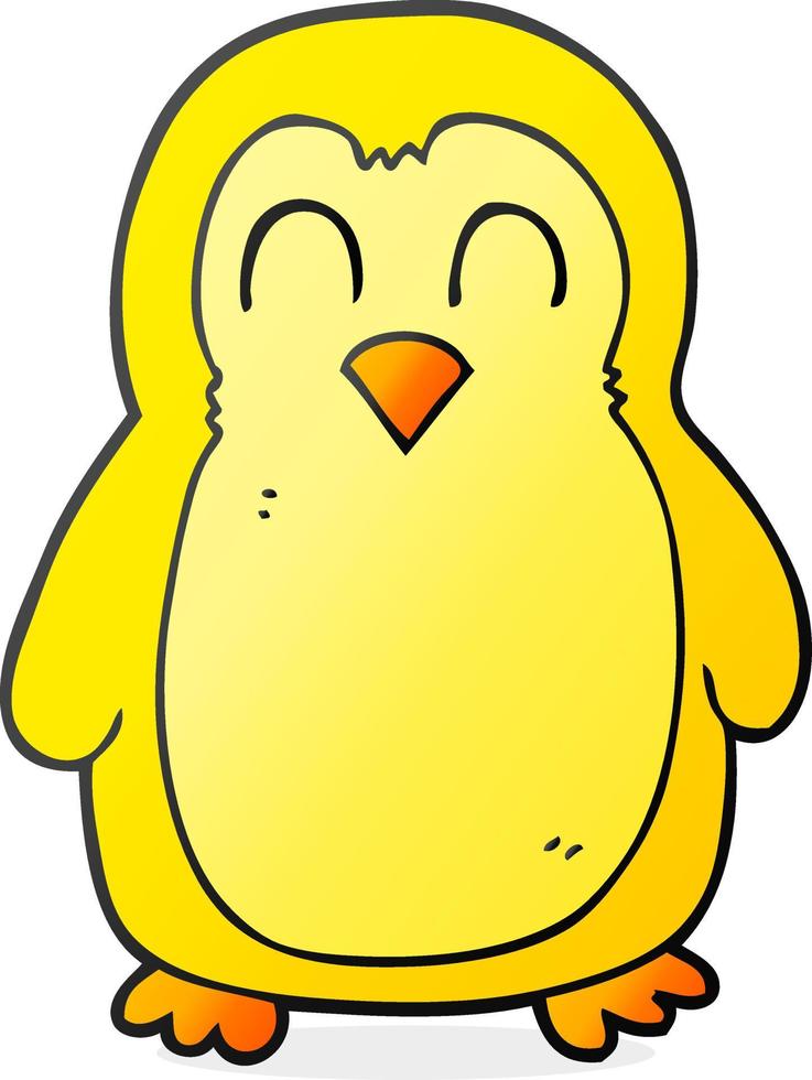 doodle character cartoon bird vector