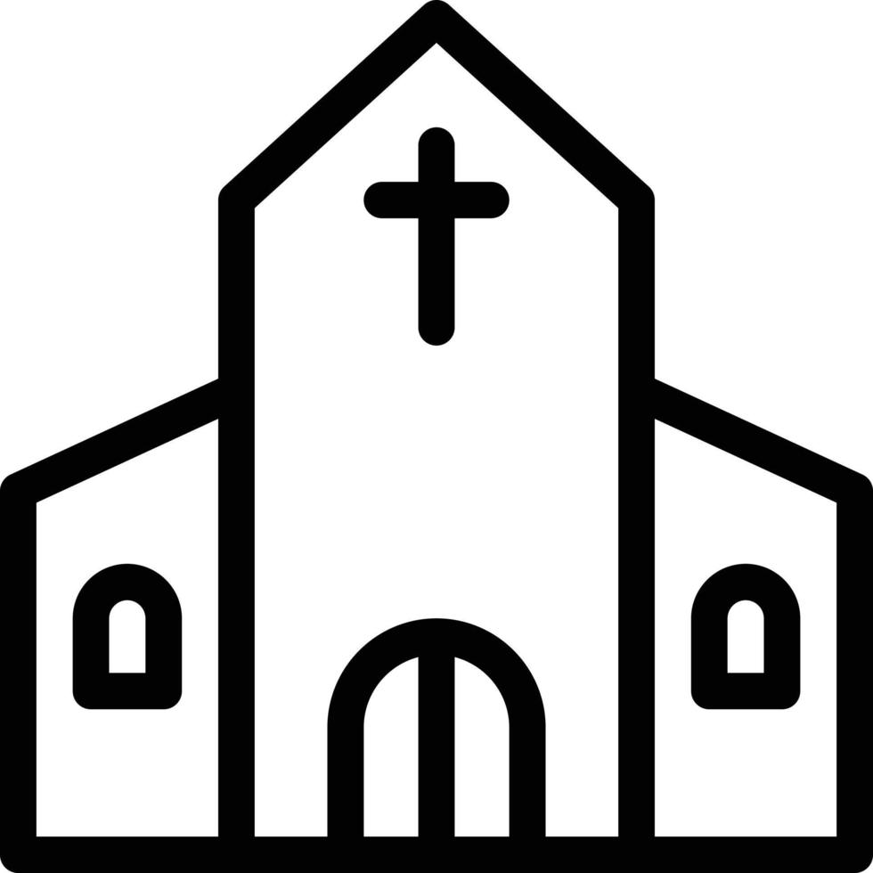 ilustración de vector de iglesia en un fondo. símbolos de calidad premium. iconos vectoriales para concepto y diseño gráfico.