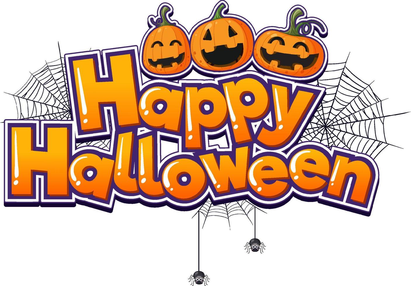 Happy Halloween Font Logo 12911543 Vector Art at Vecteezy