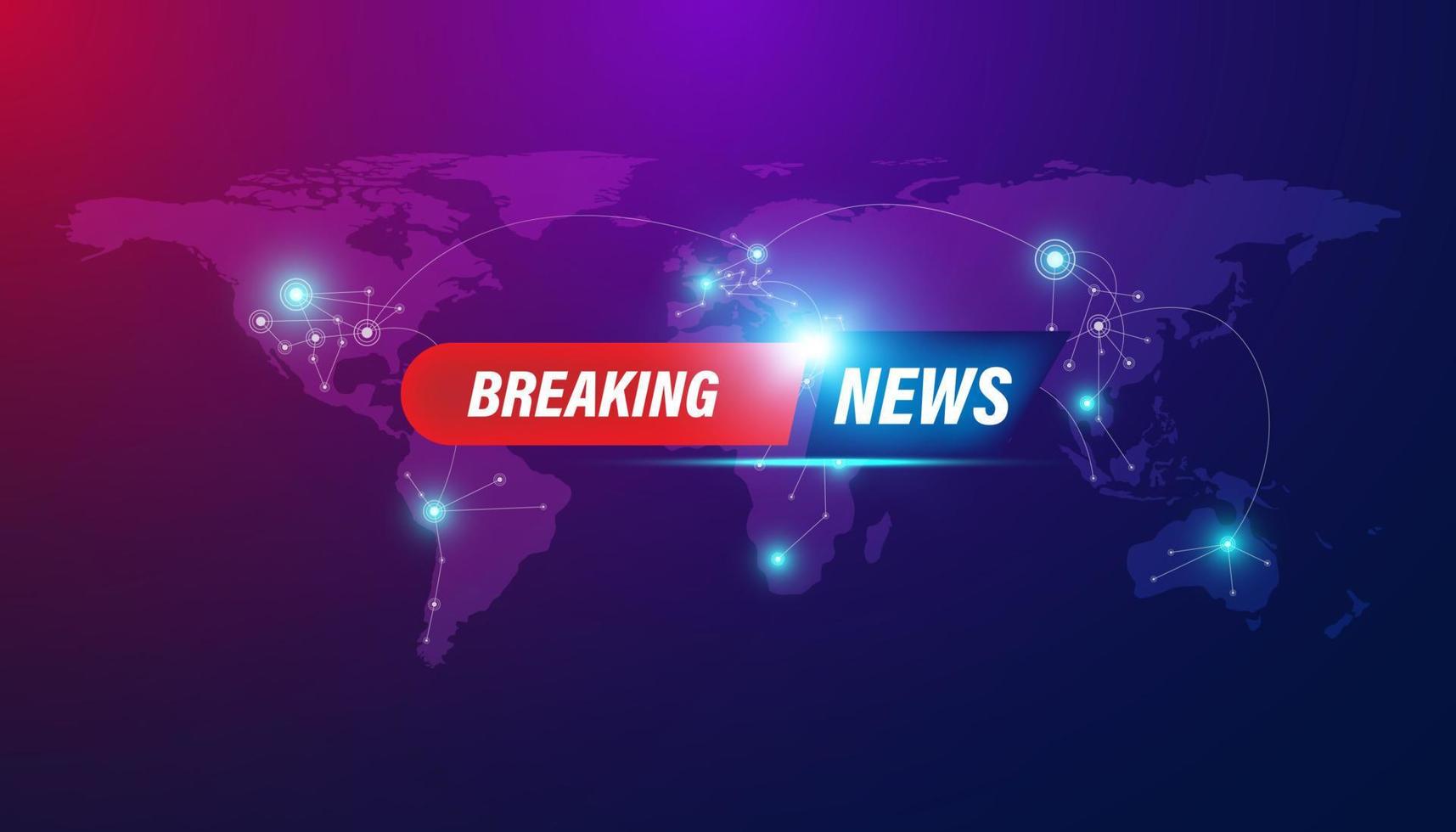 Abstract, breaking news, concept, background, urgent news coverage, latest news on a blue background. vector