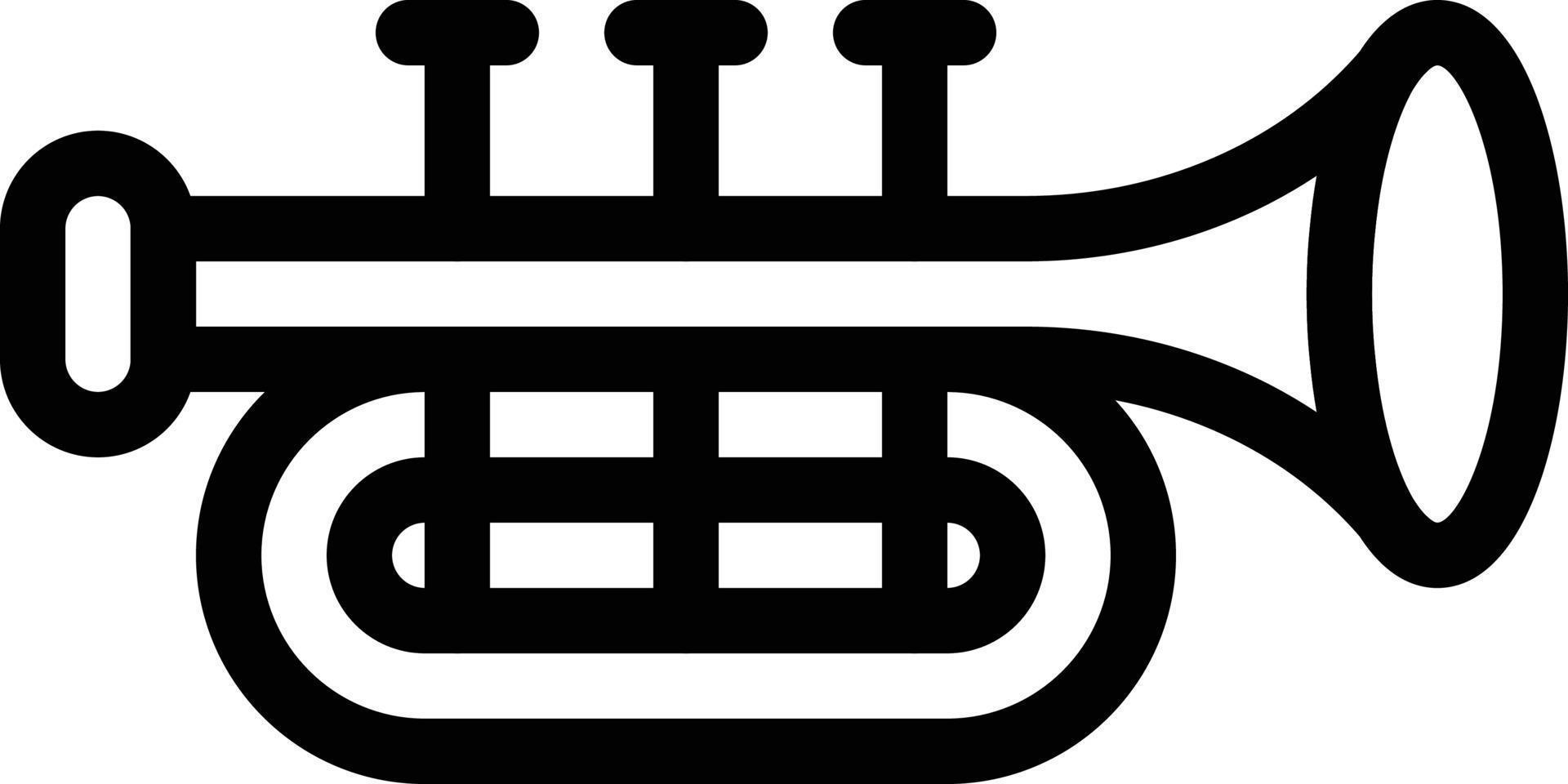 trumpet vector illustration on a background.Premium quality symbols.vector icons for concept and graphic design.