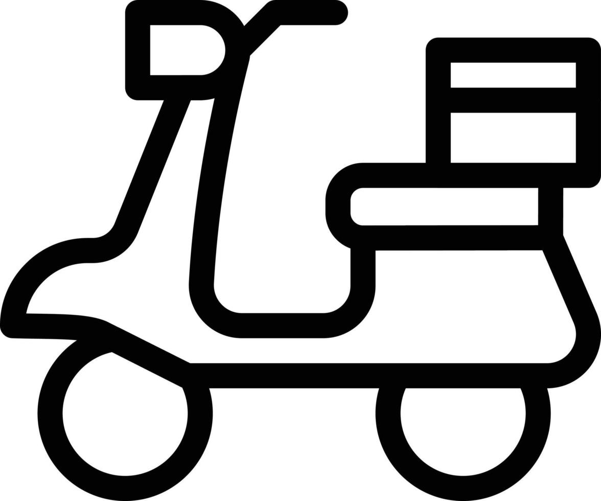 Ilustración de vector de scooter en un fondo. Símbolos de calidad premium. Iconos vectoriales para concepto y diseño gráfico.