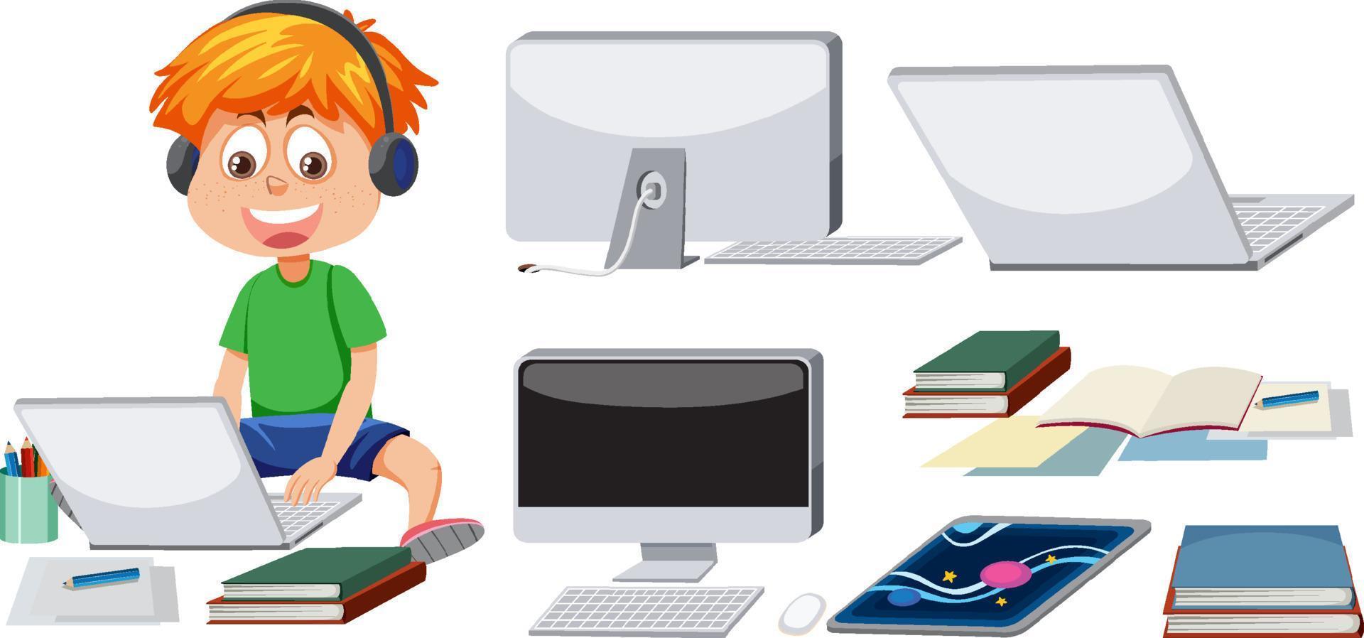 Set of online learning objects vector