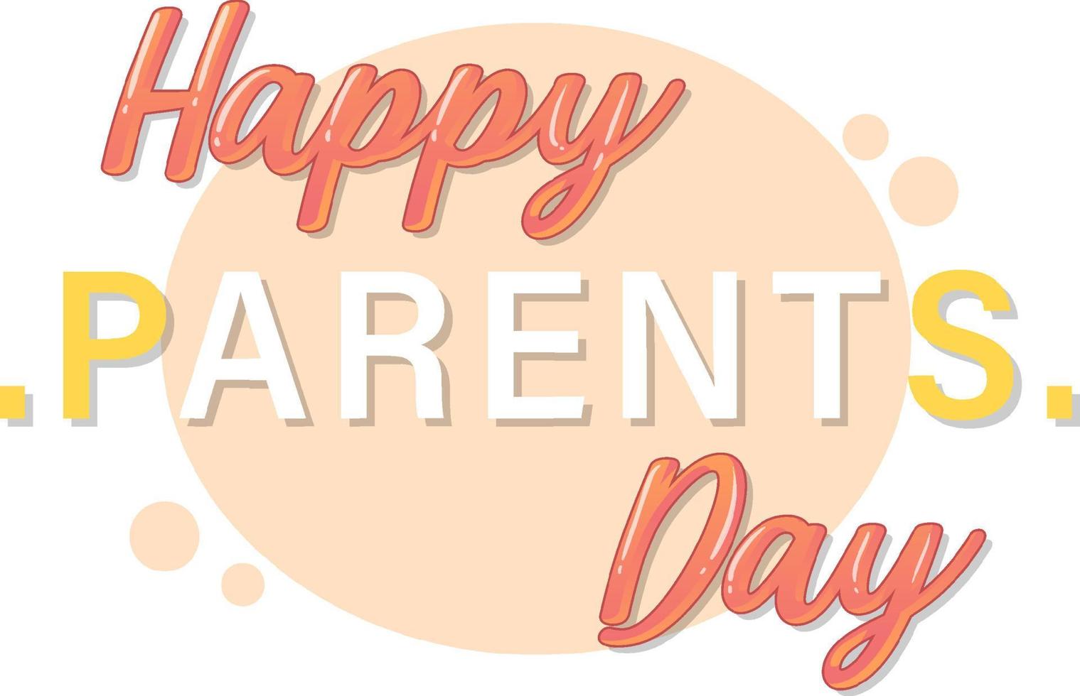 National Parents Day on 25th July vector