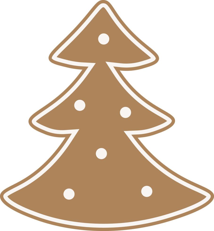 Christmas tree in the style of minimalism in a white transparent background vector