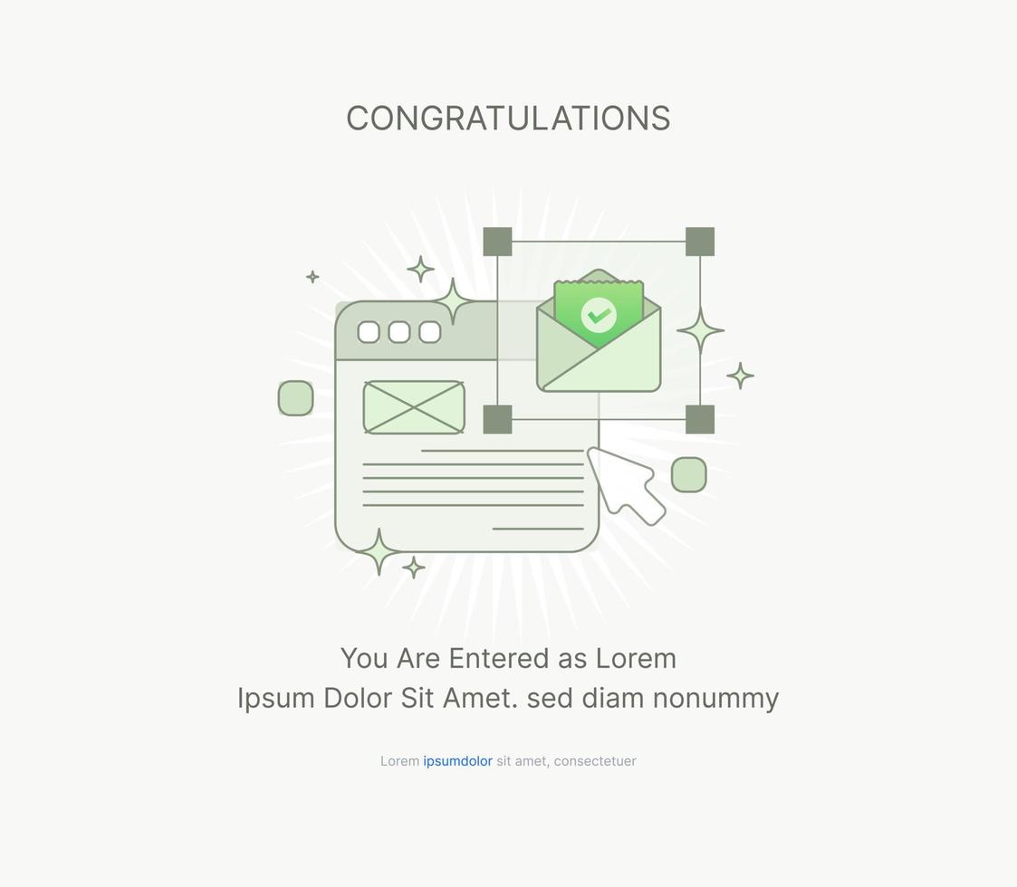 Newsletter email message commercial business mail spam to subscribe vector