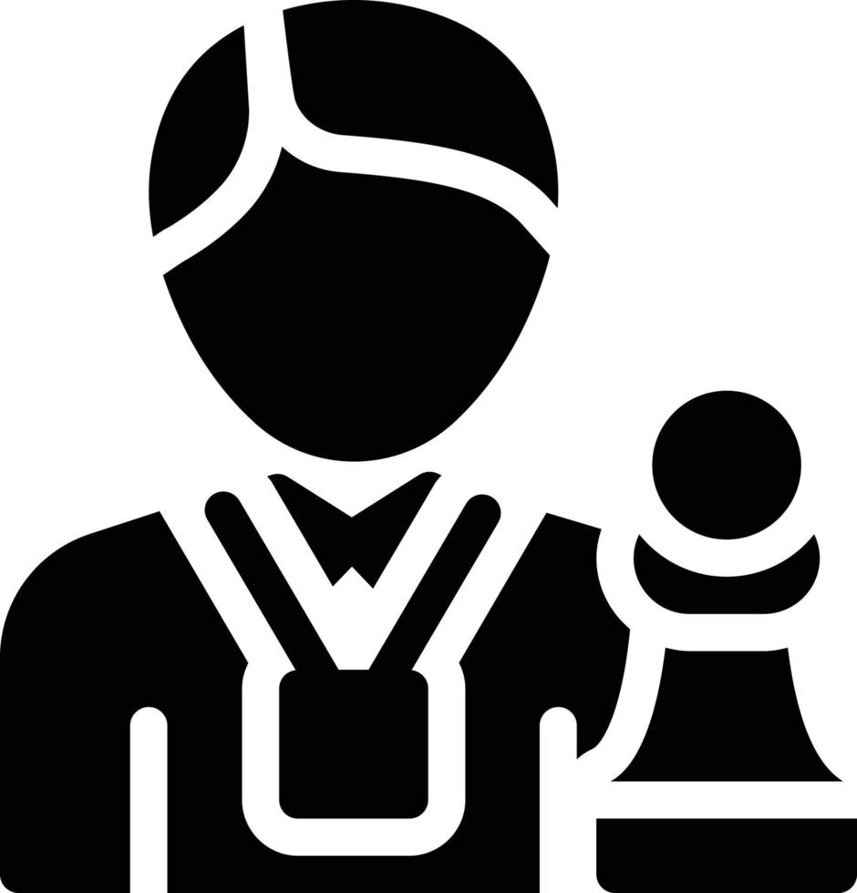 chess player vector illustration on a background.Premium quality symbols.vector icons for concept and graphic design.