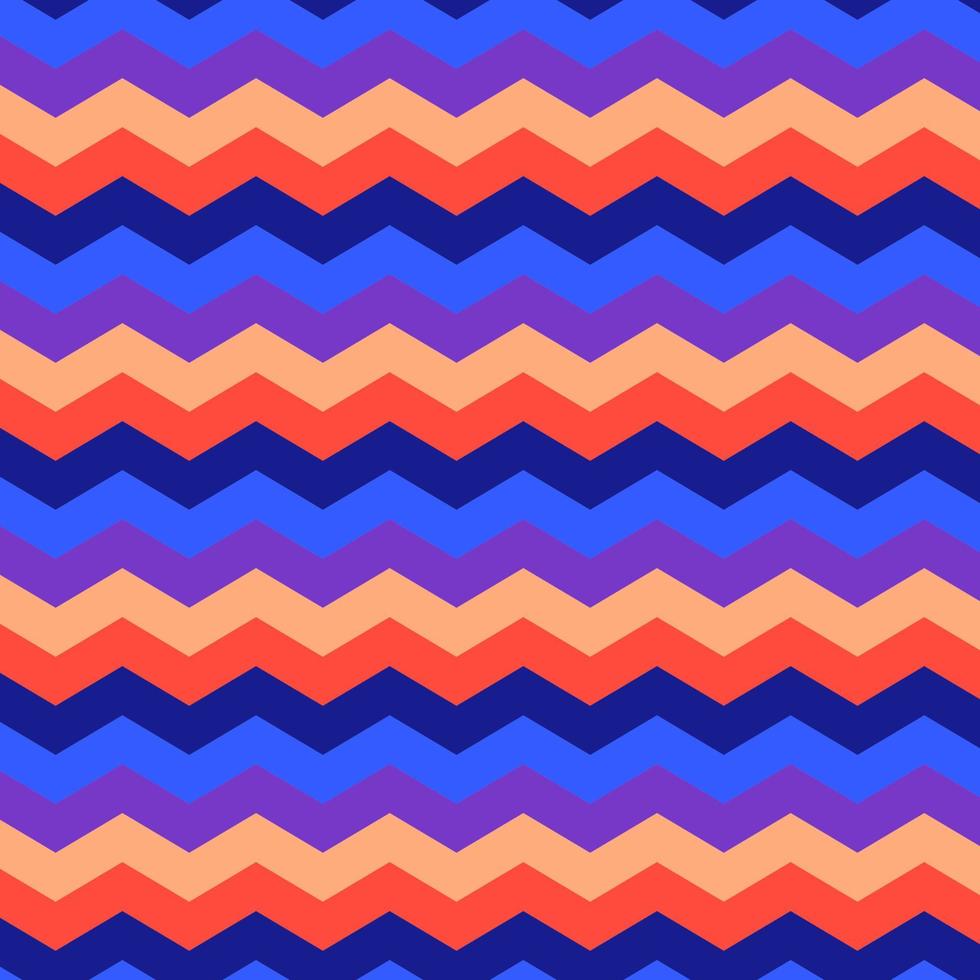 Zig Zag Lines Seamless colorful Halloween Pattern background vector