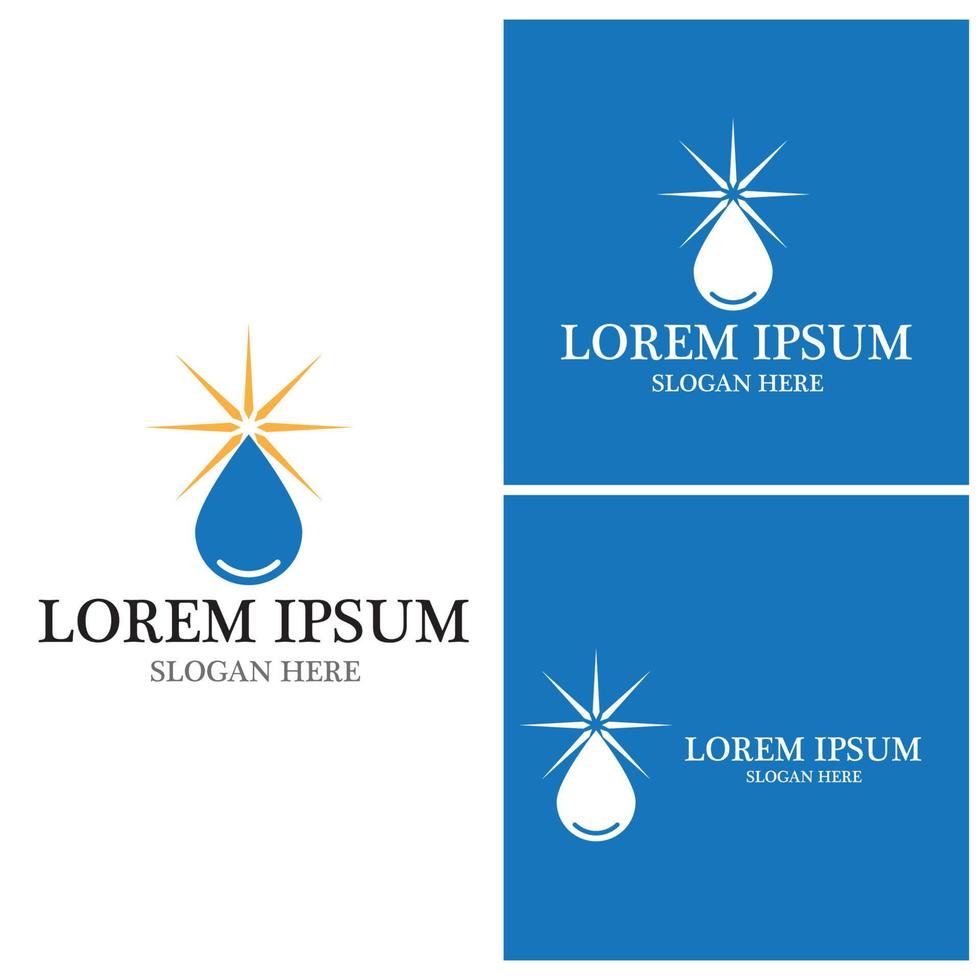 Water drop Logo Template vector