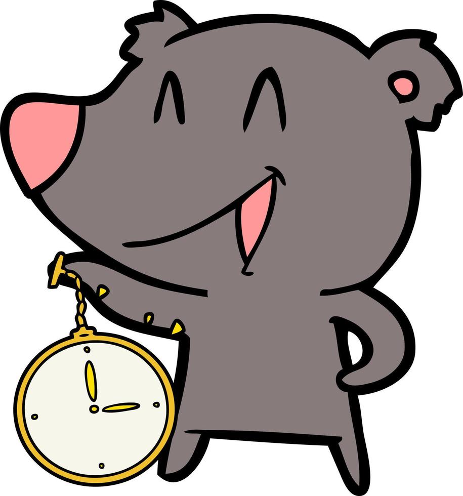 Cartoon bear character vector