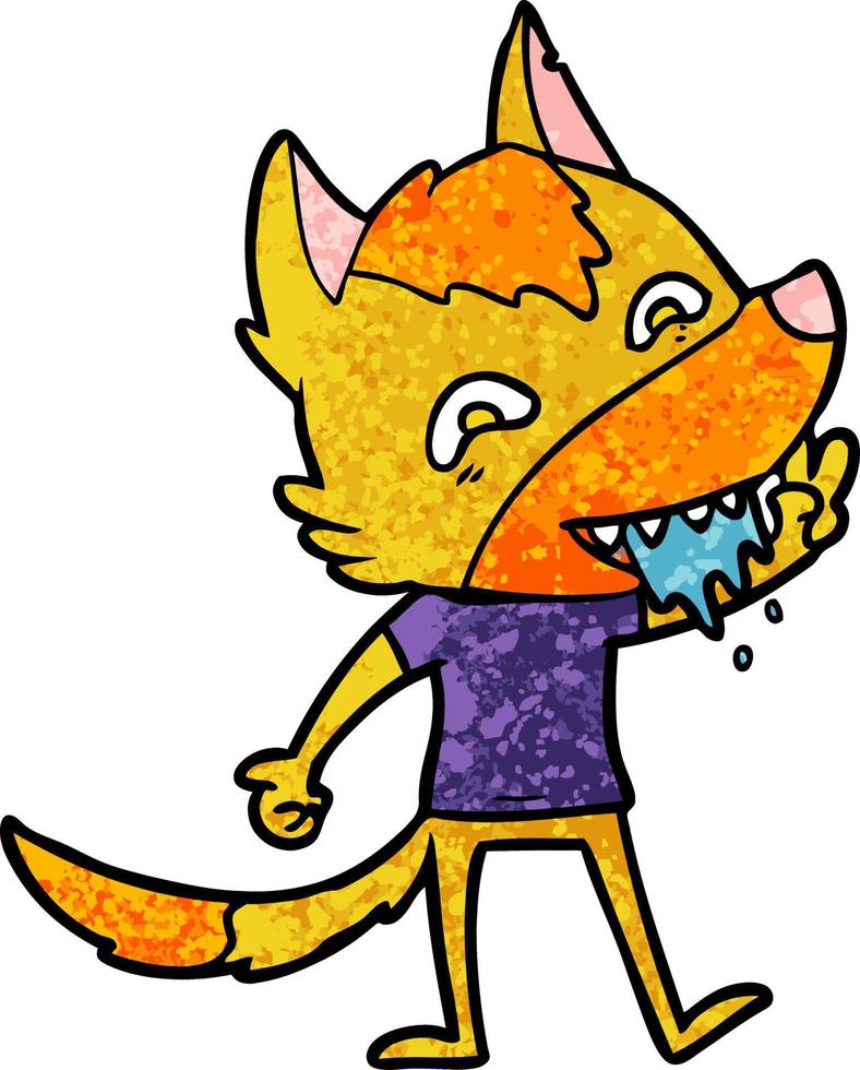 Cartoon fox character vector