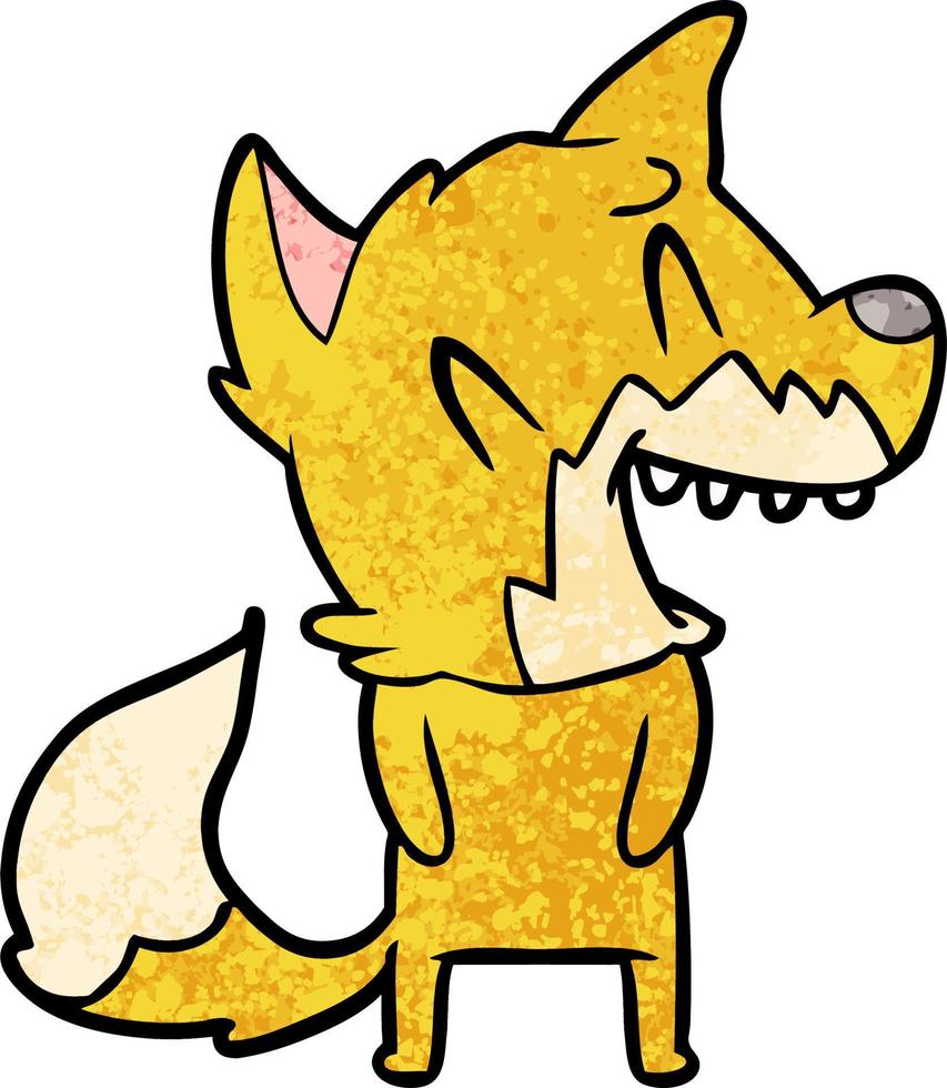 Cartoon fox character vector