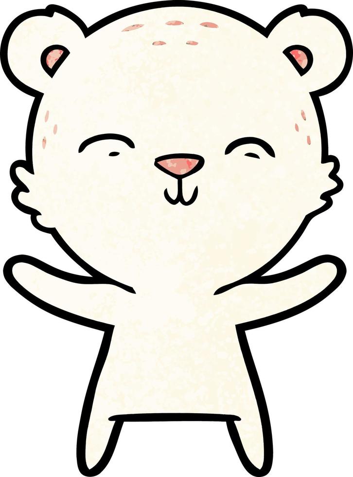 Cartoon polar bear character vector