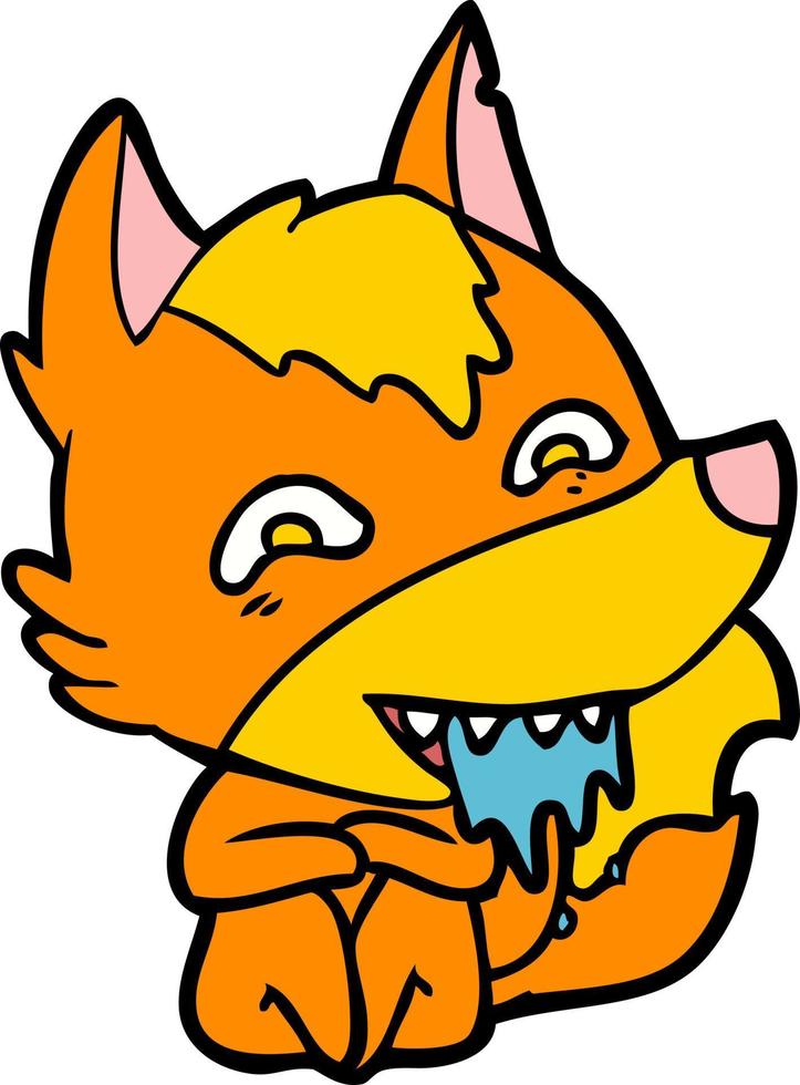 Cartoon fox character vector