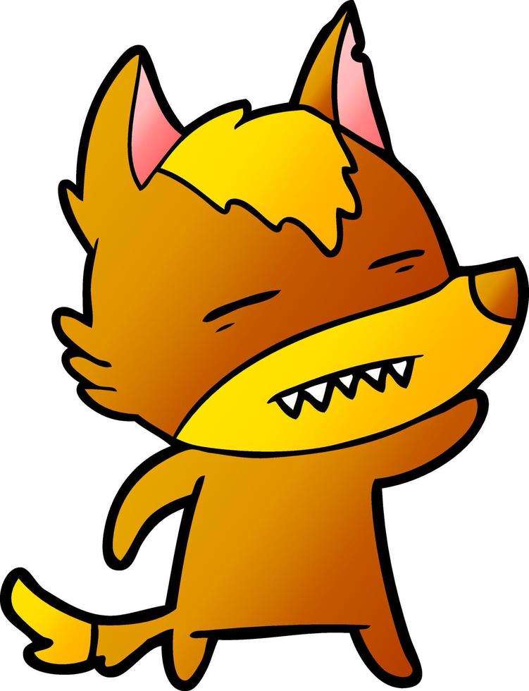Cartoon fox character vector