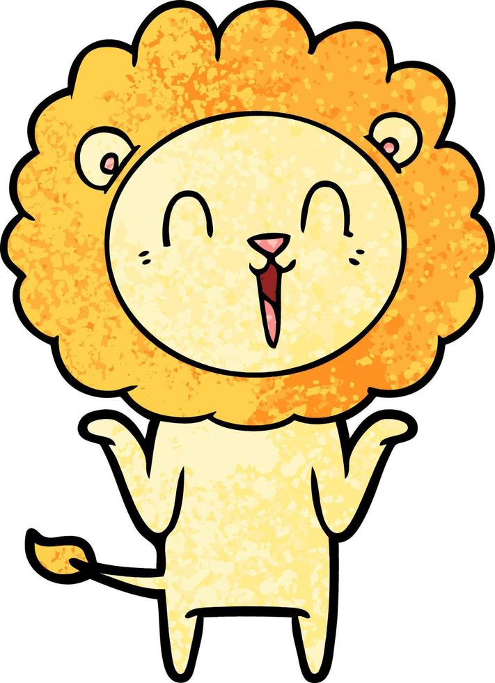 Cartoon lion character vector