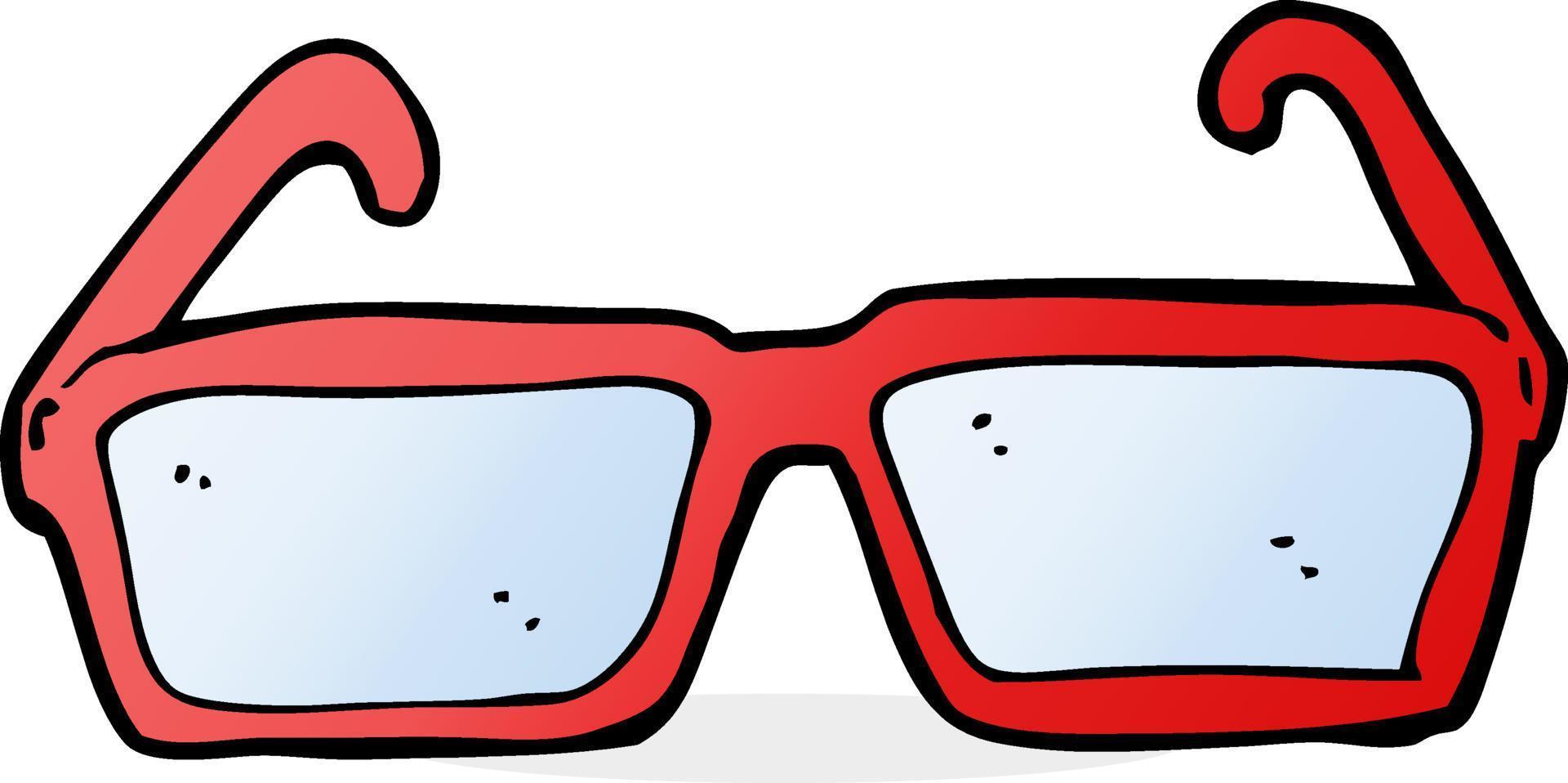 doodle cartoon spectacles vector
