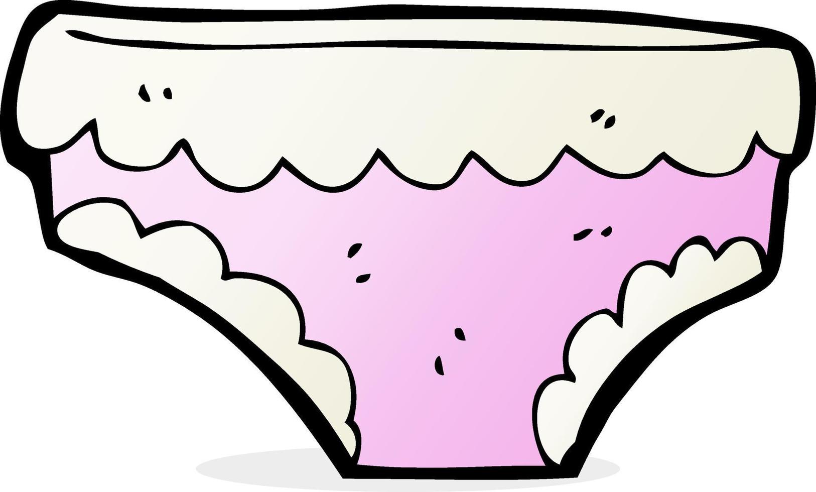 doodle cartoon underpants vector