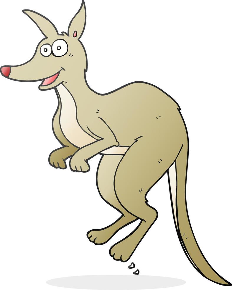 doodle character cartoon kangaroo vector