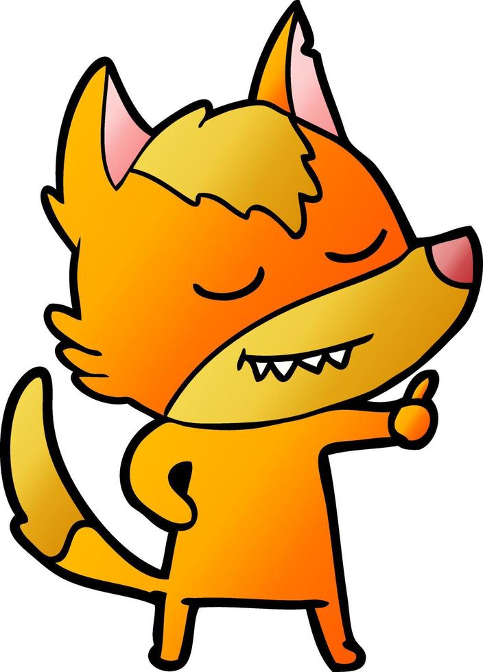 Cartoon fox character vector