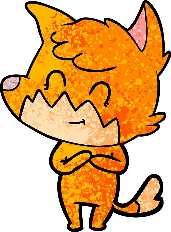 Cartoon fox character vector