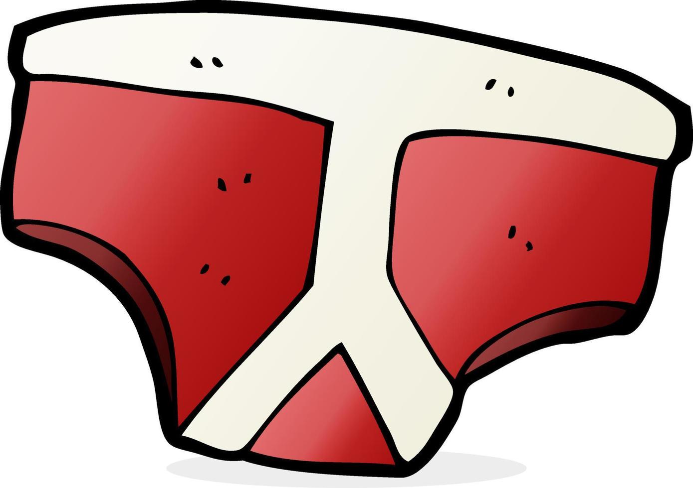 doodle cartoon underpants vector