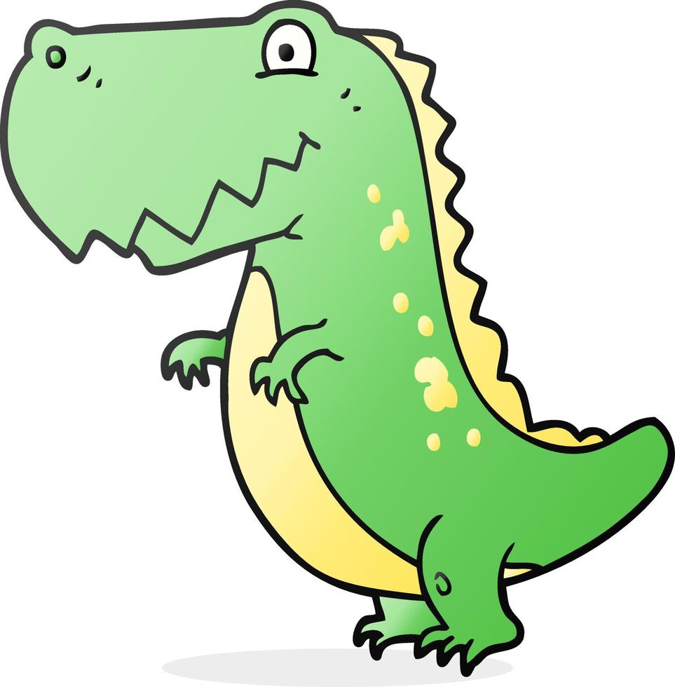 doodle character cartoon dinosaur vector